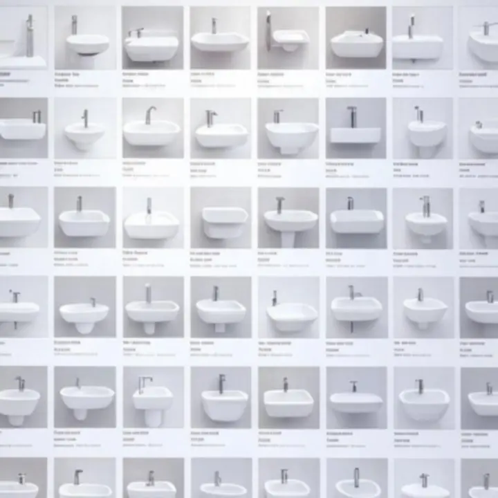 Chromowana bateria umywalkowa na podglądzie wyników filtrowania