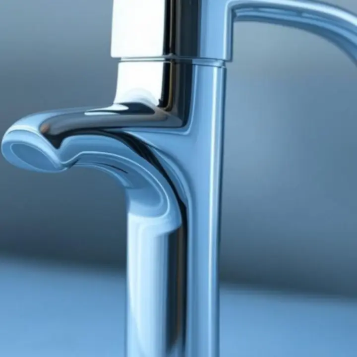 Nowoczesna bateria umywalkowa w kolorze chromu